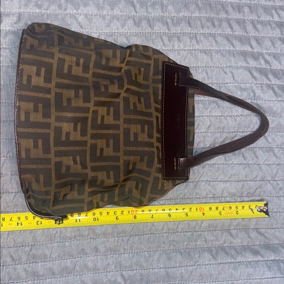 Mini fendi Zucca nylon tote bag - Picture 12 of 13